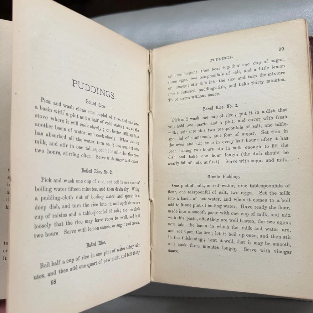 The Appledore Cookbook Practical Receipts 1880 Hardcover‎ Vintage Rare Antique